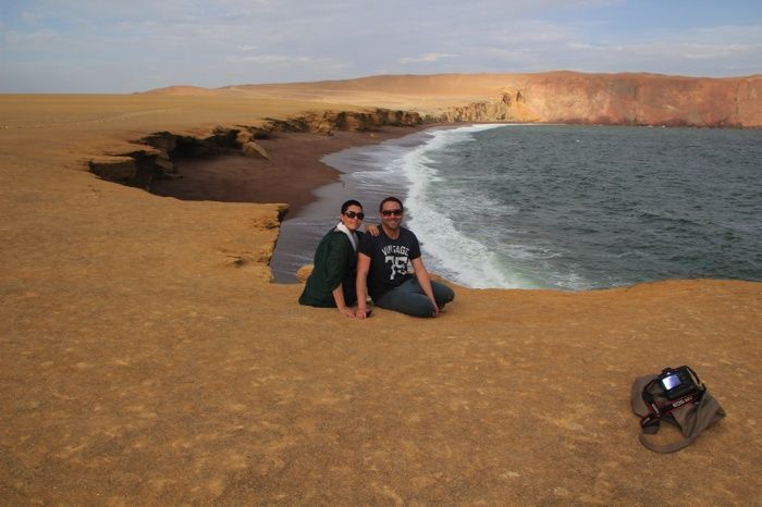 Playa Roja en la Reserva de Paracas