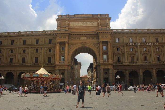 Plaza de la República en Florencia