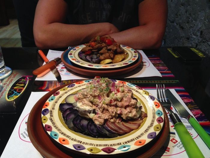 Cenando en Arequipa