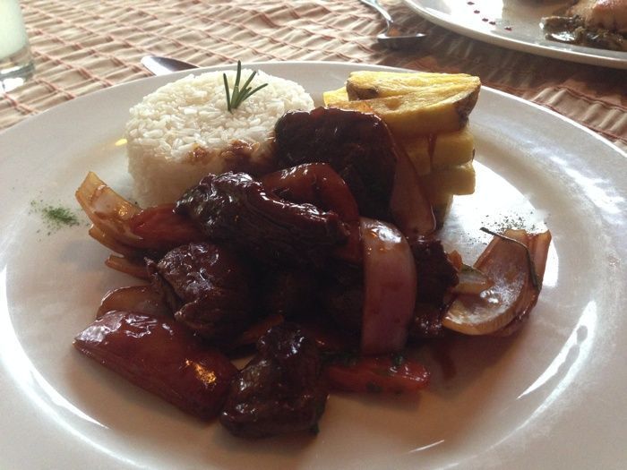 Carne de alpaca en el Colca Lodge