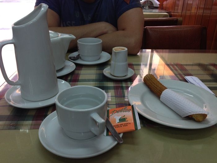 Merendando en Arequipa