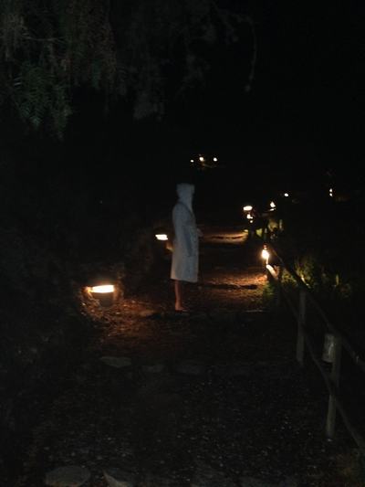 Después de un baño en las aguas termales de Colca Lodge