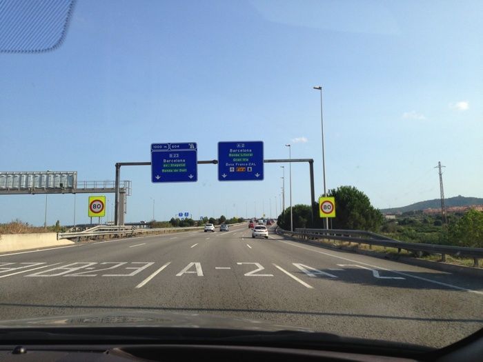 Camino del Aeropuerto de Barcelona
