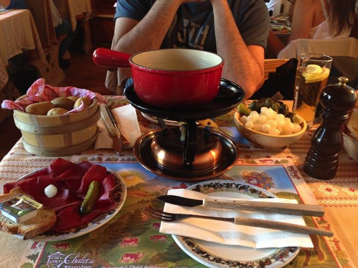 Fondue en Gruyères