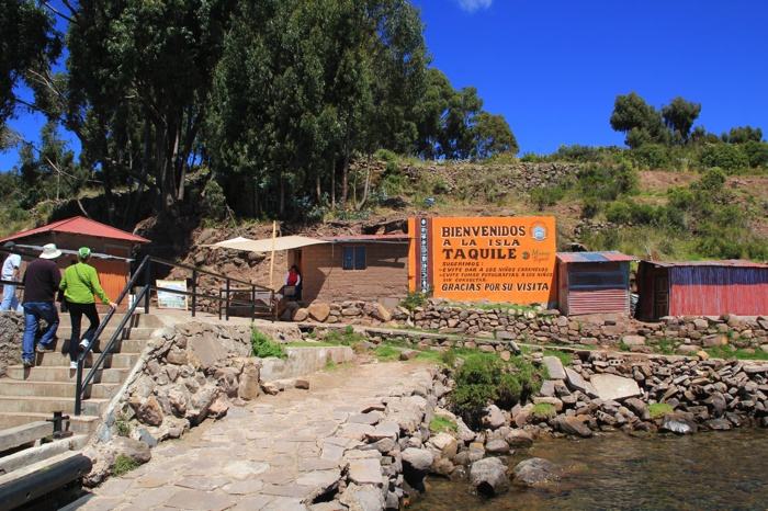Recién llegados a la Isla de Taquile