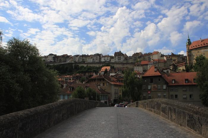 Vistas de Friburgo desde el Pont du Milieu