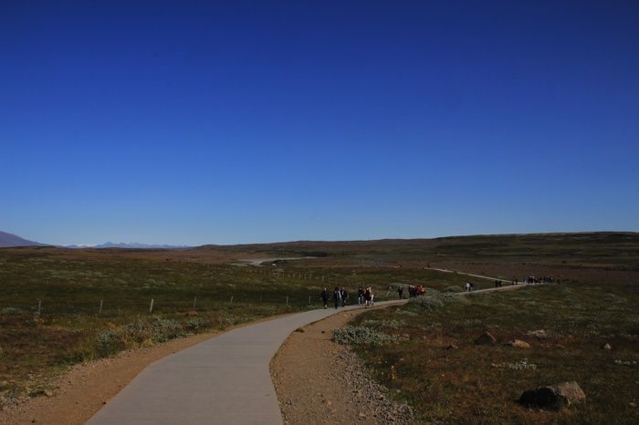 Camino de acceso a Gullfoss