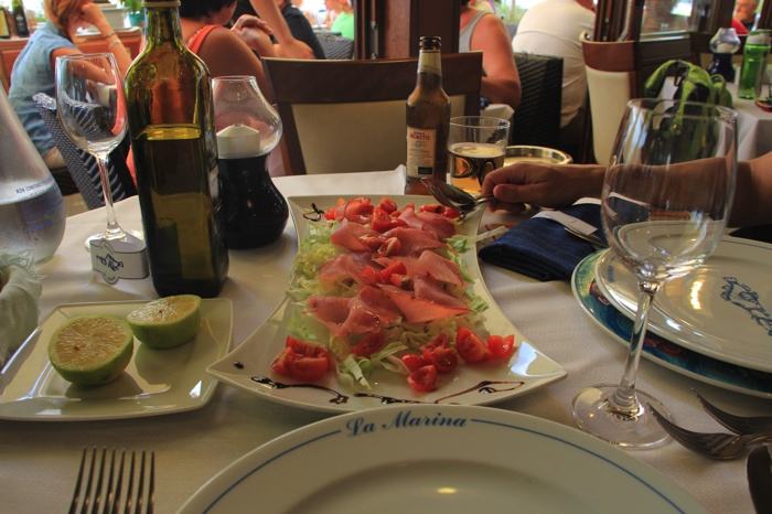 Comiendo en Portovenere