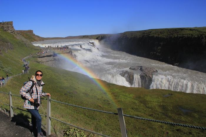Frente a Gullfoss