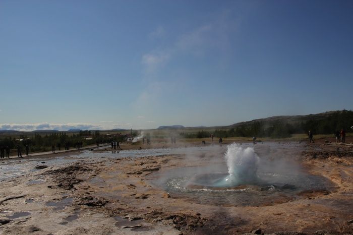 Secuencia de Strokkur en acción