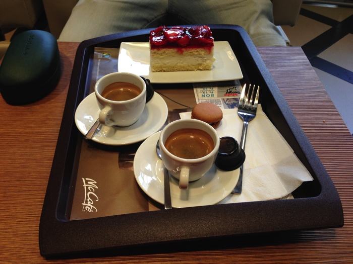 Merendando en la ciudad de Thun