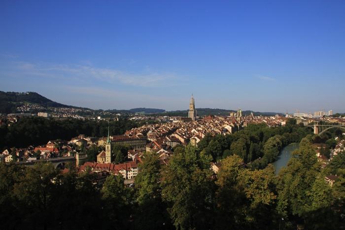 Vistas de Berna desde Rosengarten