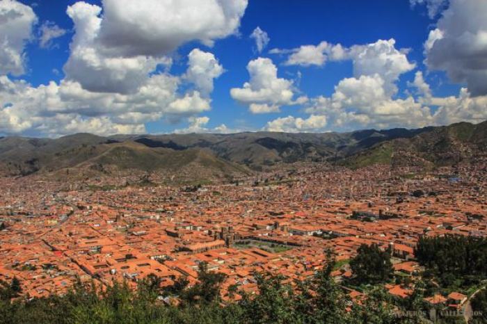 Vistas de Cuzco desde el Cristo Blanco