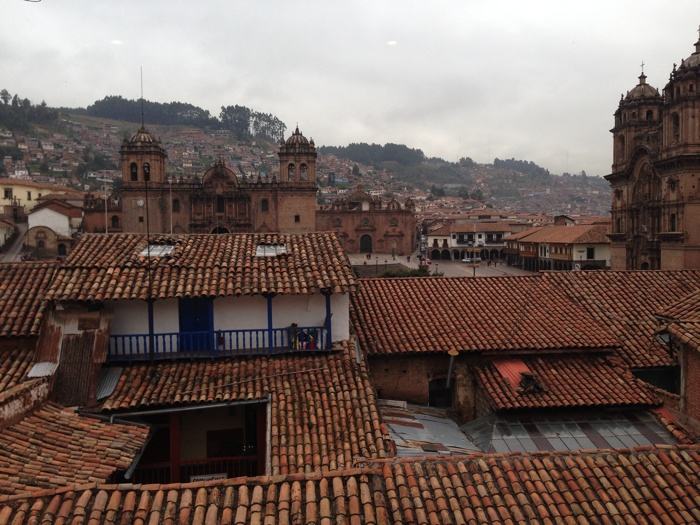 Vistas de Cuzco desde el salón de desayunos de Casa Andina Cuzco Plaza