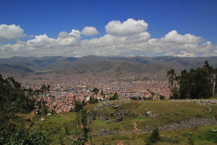 Vistas de Cuzco desde Qenqo