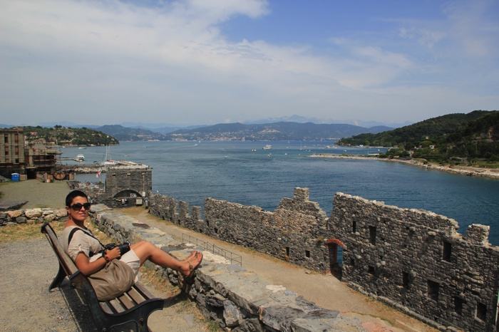 Vistas de Portovenere desde la Iglesia de San Pedro