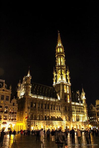 La Grand Place de noche