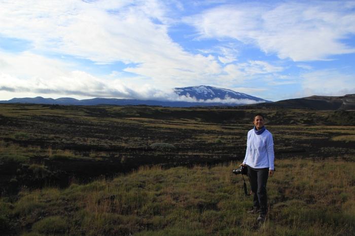 Frente al volcán Hekla