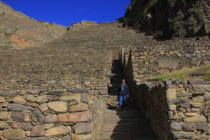 Vistas de los bancales de Ollantaytambo