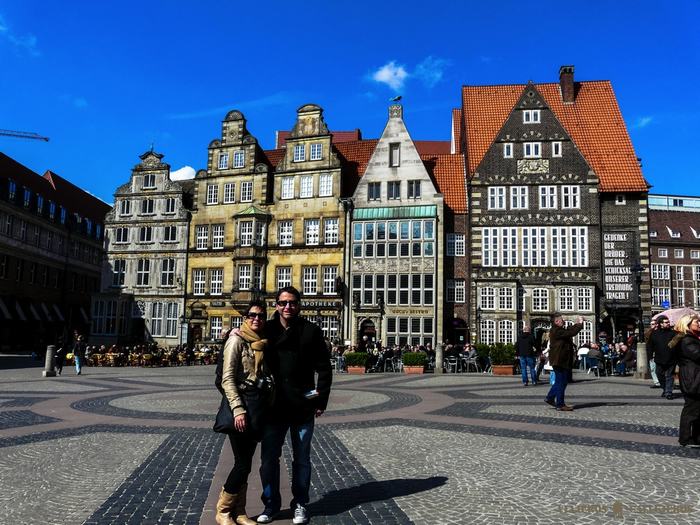 La Marktplatz en el centro histórico de Bremen