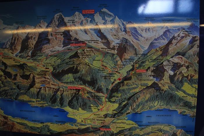 Posibles recorridos desde Lauterbrunnen