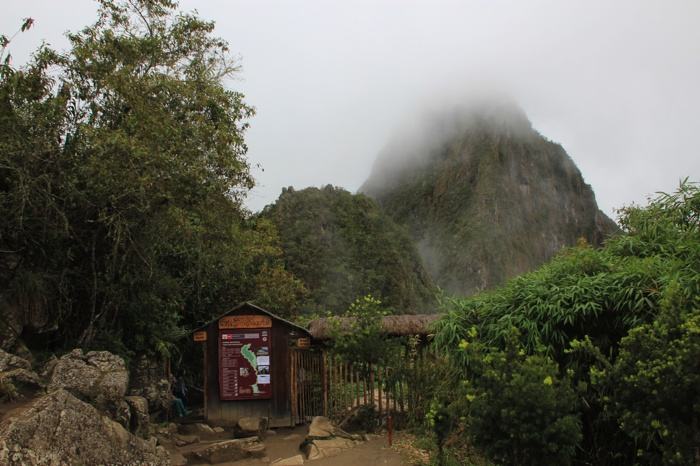 Puesto de control para subir el Huayna Picchu