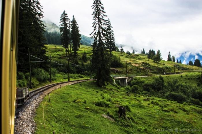Tren de Murren a Lauterbrunnen