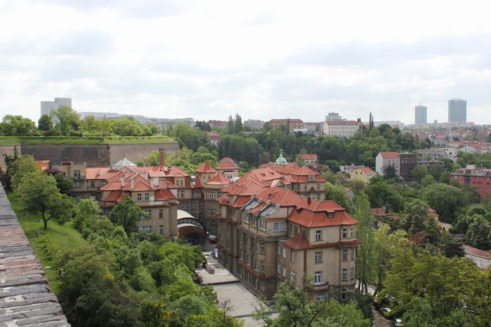 Vistas de Praga desde la Fortaleza de Vysehrad