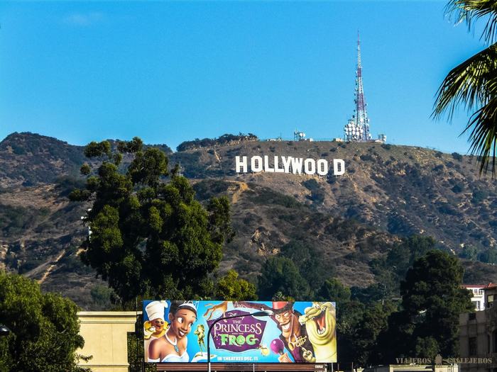 Cartel de Hollywood en Los Ángeles