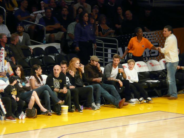 Beckham en el Staples Center