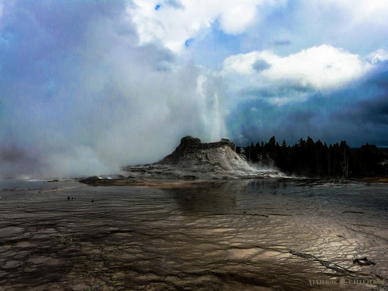 Castle Geyser en Yellowstone