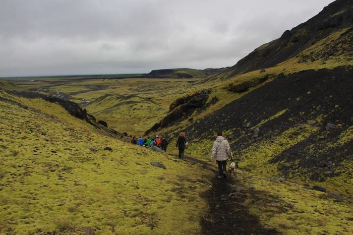 Camino de vuelta al parking del glaciar Mýrdalsjökull