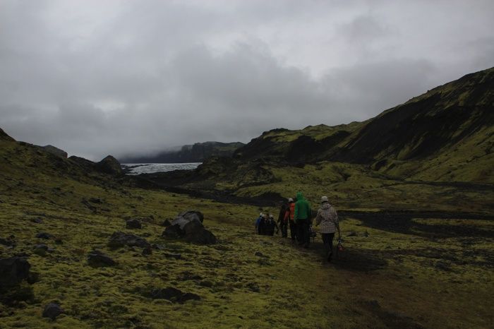 Camino a la lengua del glaciar Mýrdalsjökull