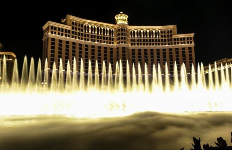 Espectáculo de fuentes del Hotel Bellagio