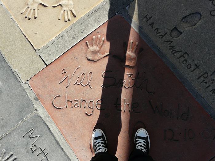 Huellas en el Paseo de la Fama de Hollywood