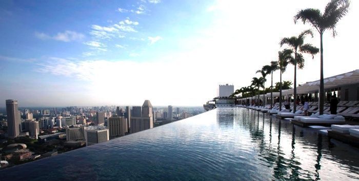 Piscina del Marina Bay Sands. Los 10 hoteles más espectaculares del mundo