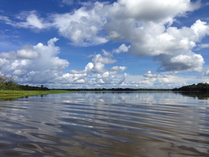 Increíble laguna en el Amazonas
