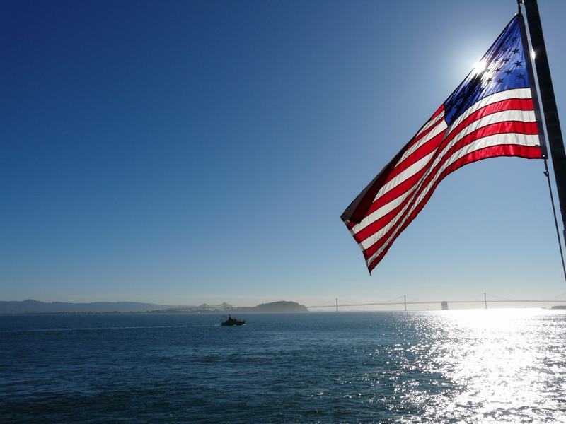 Vistas camino a la Isla de Alcatraz