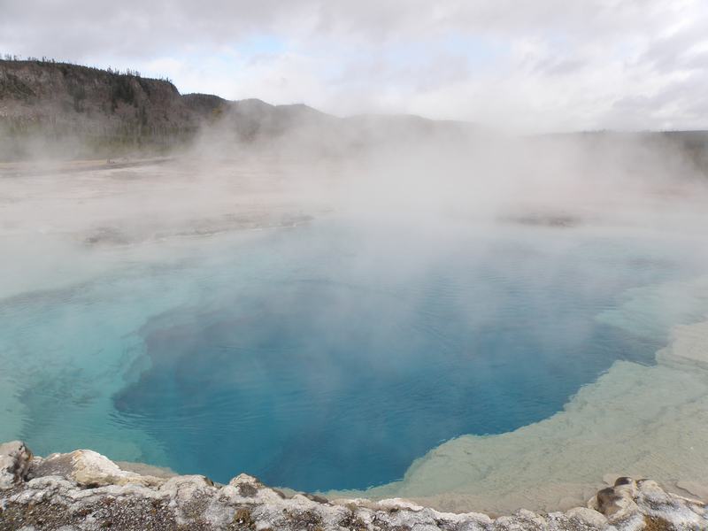 Zona de géiseres en Yellowstone