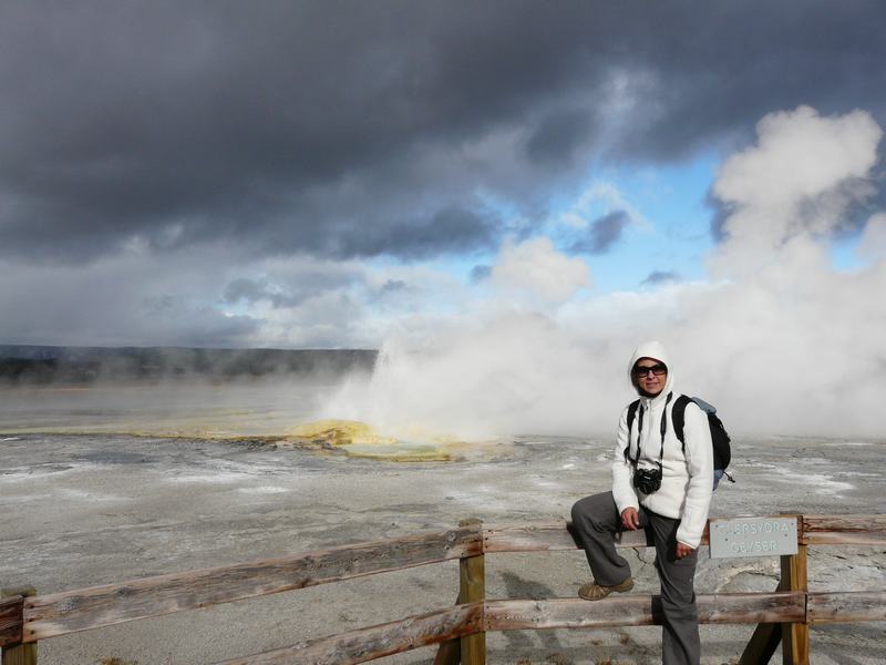 Zona de géiseres en Yellowstone