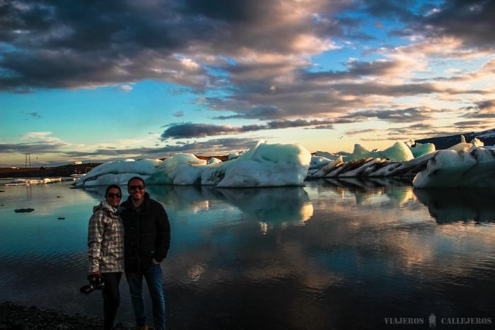 Atardecer en Jökulsárlón