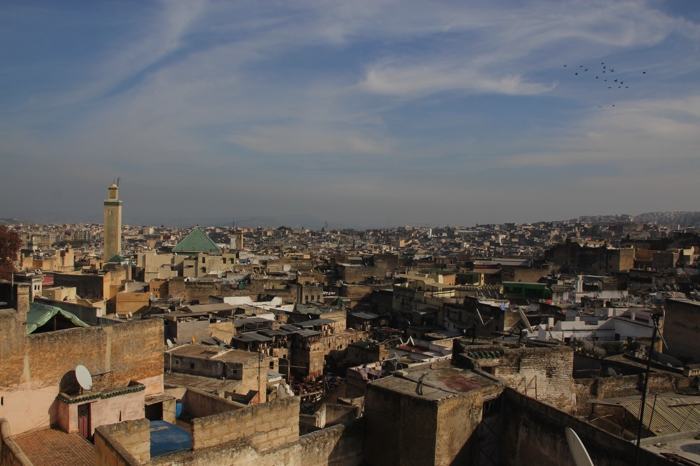 Vistas de Fez desde el Restaurante Sekaya