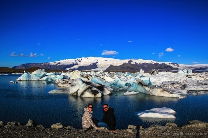 En la Laguna Glaciar Jökulsárlón