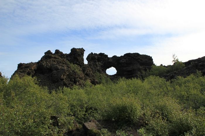Formaciones del campo de lava de Dimmuborgir