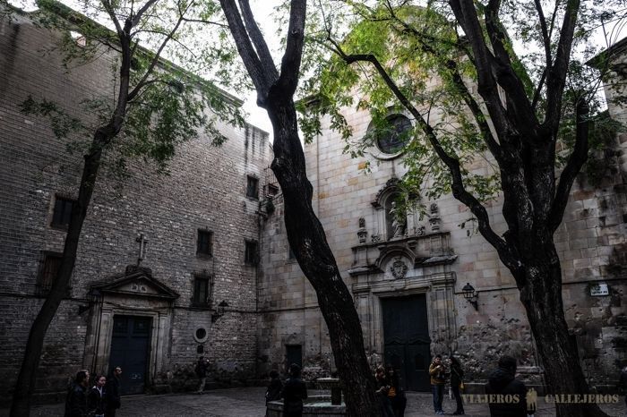 Plaza Sant Felip Médic en el Barrio Gótico de Barcelona