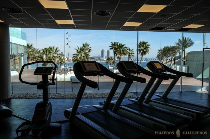 Vistas desde el gimnasio de W Barcelona