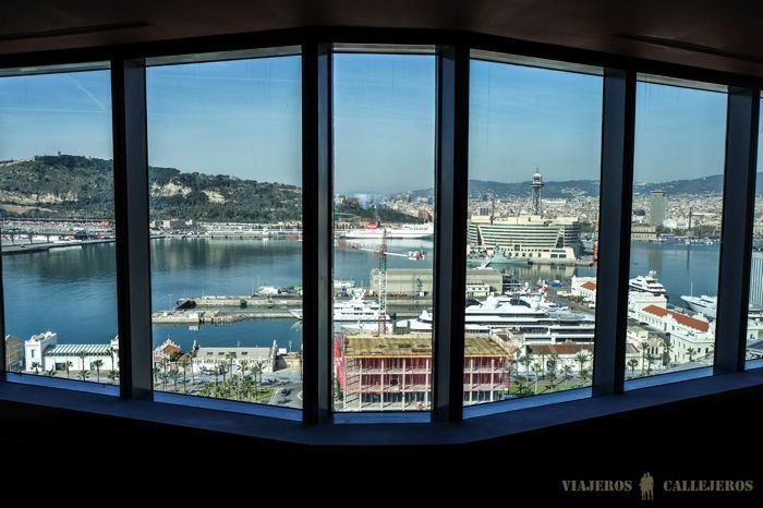 Vistas de Barcelona desde el pasillo