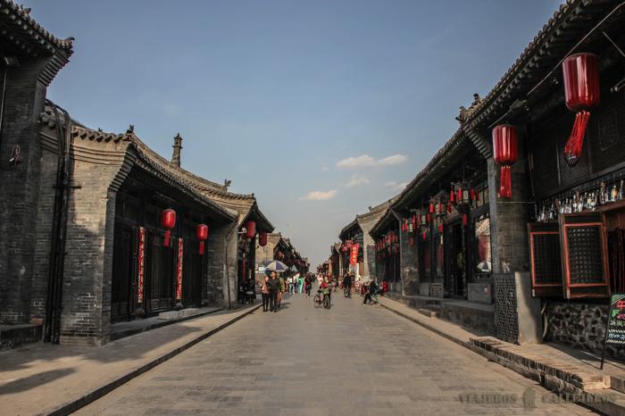 Empieza la vida en Pingyao a primera hora de la mañana