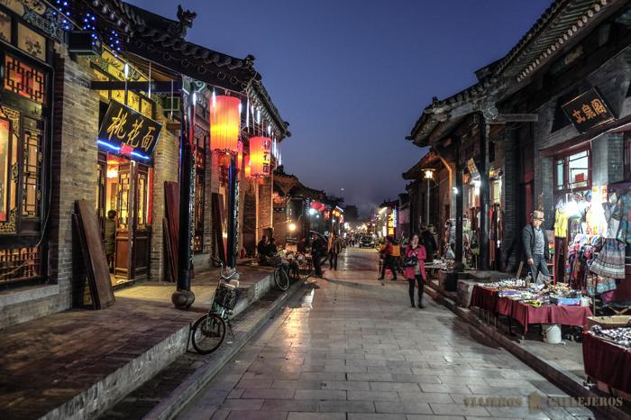 Anochece en Pingyao