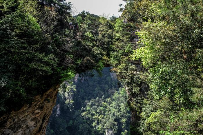 Arco natural en el Parque Nacional de Zhanjiajie